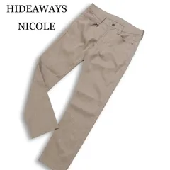 25SS★ HIDEAWAYS NICOLE ハイダウェイ ニコル 通年★ ウールライク 5ポケット スキニー パンツ Sz.46 メンズのサムネイル
