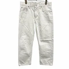 古着 ユニクロ|ヘルムートラング カラーデニム パンツ ジーンズ 無地 ストレート 綿×その他繊維 30(76cm) ヘザーホワイトベージュ系 メンズ