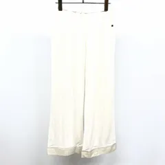 【中古】[印象AB] gelato pique ジェラートピケ ルームウェア / パンツ / 部屋着 レディース F ヘザーオフホワイト 白系 レーヨンなど ストレッチ 無地(左ポケットに糸留めのロゴプレート) 前立て無し(ファスナーなど無し) 薄手 裏地付きのサムネイル