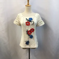 ビ*ィ様 CHANEL 花柄刺繍 半袖ニット