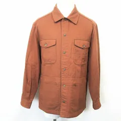 【中古】[印象B] シンプルライフ SIMPLE LIFE カバーオール シャツジャケット リバーシブル チェック×無地 ボタン留め 長袖 綿100% L ブラウンなど メンズ
