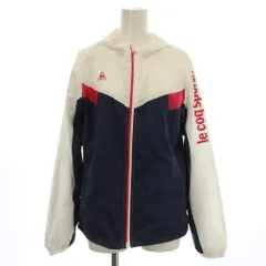 ルコックスポルティフ le coq sportif ナイロンパーカー ジップアップ ジャケット M 白 ネイビー ピンク QB-576171 /☆G