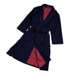 LANVIN ランバン ベルト付き ガウン コート サイズ L /オールド/ビンテージ/ネイビー/D-TK180のサムネイル