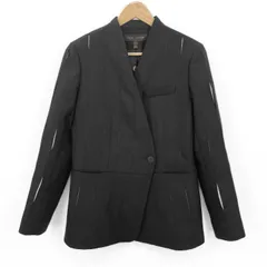 LOUIS VUITTON ルイヴィトン 40 テーラードジャケット ノーカラー スリットデザイン レディース 【中古】のサムネイル