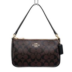 COACH ブラウン ショルダーバッグ Teri Hobo Two-way - メルカリ