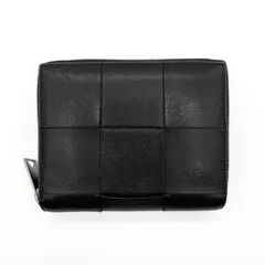 BOTTEGA VENETA ボッテガヴェネタ カセット ジップアラウンド コンパクトウォレット 財布 マキシイントレチャート 【中古】