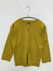 LDB カーディガン/ボレロ one イエロー コットン 無地 ミドル丈 長袖