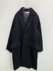 WYM ウィムバイリドム チェスターコート ブラック 無地 ロング丈 フードなし