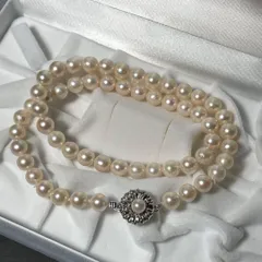 6.8mm-7.2mm アコヤパール　あこや　ネックレス　シルバー　アクセサリー