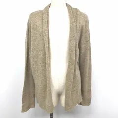 古着 JUVENILE HALL ROLLCALL ニットガウン ボタン無しカーディガン 長袖 毛×ナイロン×アンゴラ 4 メランジ ベージュブラウン系 レディース