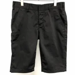 【中古】[印象AB] HARE ハレ テーパードチノショーツ / ハーフパンツ / ショートパンツ レディース M 黒 状態 無地 ジップフライ トップボタンがホックのサムネイル