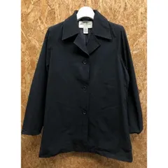 【中古】[印象B] Eddie Bauer エディーバウアー レディース S チャコールグレー 綿×ナイロン ジャケット 裏地付き オープンカラー 無地 ボタン留め 長袖のサムネイル