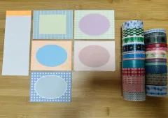 ウールSAERAマスキングテープ メモ帳 띵 ウールSAERA 無地ノート