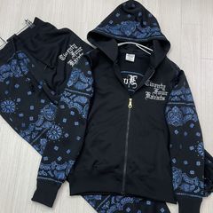 希少✨24karats ベロア セットアップ EXILE ペイズリー L 切替 - メルカリ