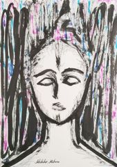 Akihiko Mihara, Salon d'Automne selected artist [beauty] Drawing Original artwork Female portraits Figure paintings Art Small works Paintings Fine arts Interior art Goods Contemporary art Pencil drawings Brush pen art Illustrations Beautiful women Ink paintings Ink ink Interior coordination Pictures Faces