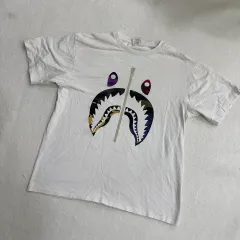 XL A BATHING APE アベイシングエイプ シャーク Tシャツ 0403T