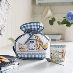 【正規品新品】アルスターウィーバーズ マフティーコージー Pantry Cats パントリーキャッツ 猫 ティーポットカバー マルチカラーのサムネイル