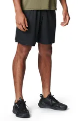 アンダーアーマー UNDER ARMOUR UAテック ワードマーク ショーツ メンズ ハーフパンツ 半ズボン 短パン トレーニング ジム ランニング ジョギング ストレッチ性 運動 ボトムス  6012546 001 BLACK