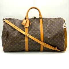 LOUIS VUITTON キーポル バンドリエール60 モノグラム モノグラム レザー×PVC ブラウン ボストンバッグ ゴールド M41412