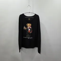 ポロラルフローレン キッズ ポロベア プリンティング ロングスリーブ L/12/14