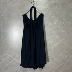 未使用品 ZUCCA ズッカ 変形 ノースリーブ ワンピース チュニック ドレス 日本製 ゆったり ネイビー