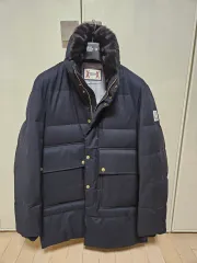 モンクレール ガンマブルー ゴールドビーバーファー ダウン モンクレール