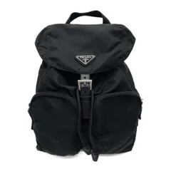 PRADA プラダ ナイロン リュック バックパック トライアングル ロゴ 三角プレート テスート ポコノ 【中古】