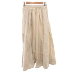 アーバンリサーチ ドアーズ URBAN RESEARCH DOORS フレアスカート ロング M ベージュ /FF