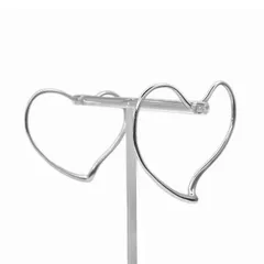 Tiffany&Co. ティファニー ピアス オープンハート エルサペレッティ フープ ラージ SV925 新品仕上済 【中古】