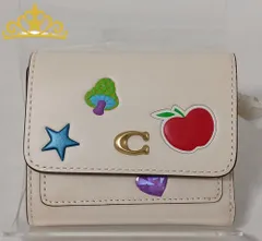 COACH STICKER PRINT WHT MILA SMALL WALLET レディース コーチ 財布