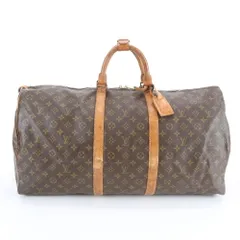 ルイヴィトン モノグラム キーポル 60 M41422 レザー ボストン バッグ 出張 旅行 トート トラベル メンズ EME DU49-10【中古】