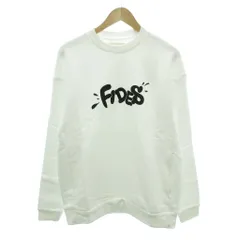 タグ付き フィデス FIDES スウェット トレーナー L 白 ホワイト クルーネック ロゴプリント/HW ■ECA002