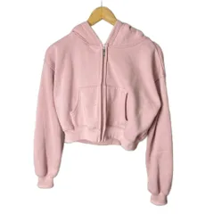 レディ Rady 裏起毛パーカー スウェット ジップアップ 長袖 M ピンク ■FY