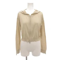 フォクシー FOXEY 美品 23年 Andressa パーカー フーディ 38 S ニット ジップアップ 長袖 ベージュ /AEのサムネイル