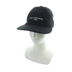 ステラマッカートニー STELLA McCARTNEY 23SS ベースボールキャップ 帽子 キャンバス ロゴ 59 黒 ブラック 570194 WP0023 ■GY19 /MQのサムネイル