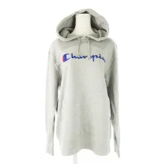 チャンピオン CHAMPION プルパーカー スウェット 長袖 フーディ プリント ロゴ 裏毛 大きいサイズ XL グレー /CK7 ■GY99
