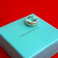 極 美品 TIFFANY&Co. ティファニー グルーヴド ダブルライン リング シルバー925 指輪 13号 アクセサリー メンズ レディース 28536