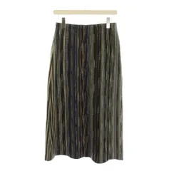 ミッソーニ MISSONI タイトスカート 92 ロング丈 ウール  黒 ブラック ストライプ柄  /LPのサムネイル