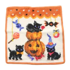 フェイラー FEILER ハロウィン 2023 タオルハンカチ オレンジ アイボリー
