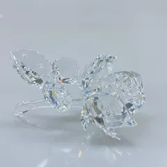 SWAROVSKI(スワロフスキー) 小物美品  - クリア 置物/バラ