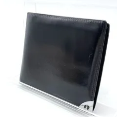 ダンヒル dunhill 二つ折り財布 レザー ブラック 黒 コンパクトウォレット メンズ ビジネス 高級感 シンプル ロゴ金具 薄型 スタイリッシュ 紳士用 人気 ブランド財布 プレゼント ギフト 定番 おしゃれ