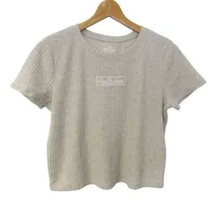 ホリスター 半袖Ｔシャツ トップス ワッフルT クロップドT レディース Lサイズ グレー Hollister 【中古】のサムネイル