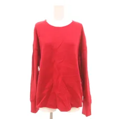 ニコアンド Niko and.. Tシャツ カットソー 3 赤 レッド ラウンドネック 長袖 ワッフル生地 /YJ ■GY61