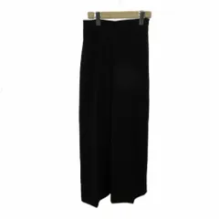 ザラウーマン ZARA WOMAN パンツ XS 黒 ブラック 無地 ワイドシルエット フルレングス /MD ■ECE003