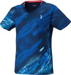 ゴーセン GOSEN テニス レディースゲームシャツ  T2613 17 ネイビー