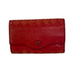 BOTTEGA VENETA イントレチャート レッド レザーキーケース - メルカリ
