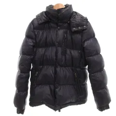 CAMP7 キャンプセブン ダウンジャケット 上着 L 黒 ブラック 長袖 スタンドカラー フード付き /SC ■ECD001