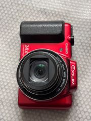 CASIO EXILIM EX-H50 カシオ コンデジ レッド - メルカリ