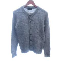 ハレ HARE ニット カーディガン アルパカ混 長袖 S グレー /AU