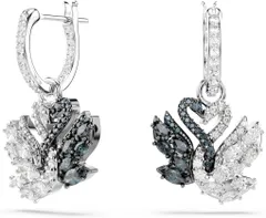 【新品・送料無料】スワロフスキー 黒白鳥 ピアス ギフト プレゼント 贈り物 レ